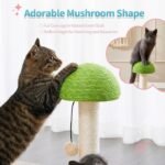 Mushroom Cat Scratching Post with Interactive Ball Toy - Image 2