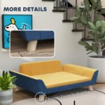Cozy Elevated Dog Sofa Bed with Removable Cushion for Small Dogs - Image 6