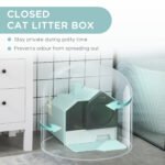 Covered Cat Litter Box with Drawer, Deodorizers & Scoop - Image 3