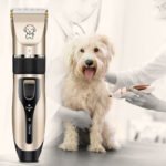 Rechargeable Titanium Ceramic Pet Grooming Clippers with Accessories