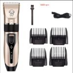 Rechargeable Titanium Ceramic Pet Grooming Clippers with Accessories - Image 5