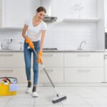 4-in-1 Adjustable Broom and Dustpan Set with Small Brush - Image 4