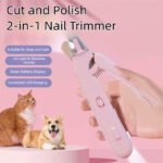 2-in-1 Pet Nail Clippers with LED Light for Dogs & Cats