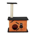 Halloween Cat Tree with Sisal Scratching Post and Plush Condos - Image 7