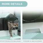 Covered Cat Litter Box with Drawer, Deodorizers & Scoop - Image 8