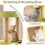 Multi-Level Avocado Cat Tree with Plush Perches & Scratching Posts - Image 4
