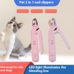 2-in-1 Pet Nail Clippers with LED Light for Dogs & Cats - Image 6