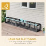 Flexible Outdoor Cat Play Tunnel with 8 Doors for Cats Under 10 lbs - Image 7