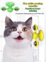 Interactive Cat Toy in Blue and Yellow - Image 5