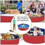 Foldable Portable Dog Swimming Pool with Drain Valve - 63 Inch - Image 2