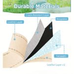 Adjustable Genuine Leather Dog Collar for Small, Medium & Large Dogs - Image 7