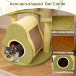 Multi-Level Avocado Cat Tree with Plush Perches & Scratching Posts - Image 5