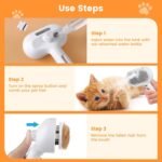 3-in-1 Pet Steam Brush with Spray for Cat and Dog Grooming - Image 7