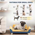 Cozy Elevated Dog Sofa Bed with Removable Cushion for Small Dogs - Image 8