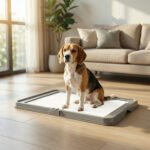 Dog Pee Pad Holder Tray with Non-Slip Base and Clips - Image 2