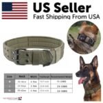 Tactical Dog Collar with Neoprene Lining - M & XL Sizes - Image 4