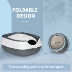 Modern Enclosed Cat Litter Box with Scoop & Air Freshener - Image 8