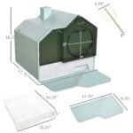 Covered Cat Litter Box with Drawer, Deodorizers & Scoop - Image 6