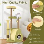 Multi-Level Avocado Cat Tree with Plush Perches & Scratching Posts - Image 10