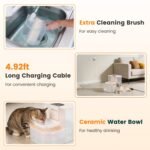 Automatic Pet Water Fountain with Dual-Tank Filtration and Remote Control - Image 2