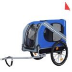 Large Folding Dog Bike Trailer - 120LB Capacity, All-Terrain Carrier