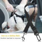 2-Pack Adjustable Dog Car Seat Belt Leash for Pet Safety - Image 5