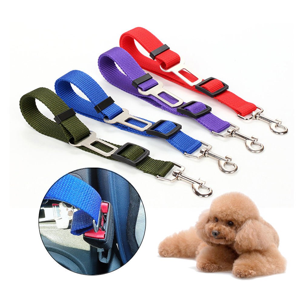 6461574c-c778-4ecb-802f-f9b36955cbc4.jpg Adjustable Nylon Pet Dog Car Seat Safety Leash - Image 1