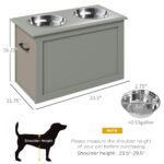 Elevated Dog Food Stand with Storage for Large Dogs - Image 6