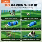 Dog Agility Training Kit with Jump Bars, Tunnels & Pause Box - Image 2