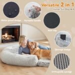 Gray Pet Bed for Cats and Dogs - Image 2