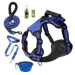 Adjustable Camouflage Dog Harness with Collapsible Bowl - Image 6
