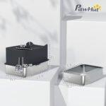 Stainless Steel Top-Entry Cat Litter Box with Scoop - Black - Image 3