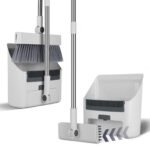 4-in-1 Adjustable Broom and Dustpan Set with Small Brush