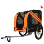 Large Folding Dog Bike Trailer - 120LB Capacity, All-Terrain Carrier - Image 3