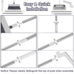 4-in-1 Adjustable Broom and Dustpan Set with Small Brush - Image 3