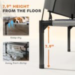 Elevated Outdoor Dog Bed with Canopy and Cooling Pad - Image 3