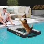 Portable Dog Pool Ramp with Non-Slip Surface and Storage Bag