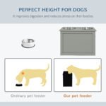 Elevated Dog Food Stand with Storage for Large Dogs - Image 2