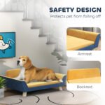 Cozy Elevated Dog Sofa Bed with Removable Cushion for Small Dogs - Image 3