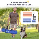 Adjustable Dog Agility Course Set with Carry Bag - Image 3