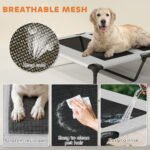 Elevated Outdoor Dog Bed with Canopy and Cooling Pad - Image 8