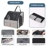 Portable Foldable Waterproof Pet Car Cage with Dog Mat - Image 3