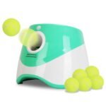 Automatic Dog Ball Launcher with 6 Tennis Balls and Adjustable Distance
