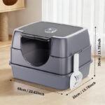 Cat Litter Mat Non-Slip Waterproof with Raised Edges - Image 2