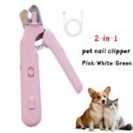 2-in-1 Pet Nail Clippers with LED Light for Dogs & Cats - Image 4
