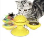 Interactive Cat Toy in Blue and Yellow - Image 3