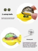 Interactive Cat Toy in Blue and Yellow - Image 6