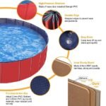 Foldable Portable Dog Swimming Pool with Drain Valve - 63 Inch - Image 7