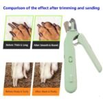 2-in-1 Pet Nail Clippers with LED Light for Dogs & Cats - Image 2