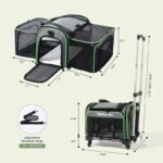 Airline Approved Pet Carrier with Wheels and Expandable Space - Image 6